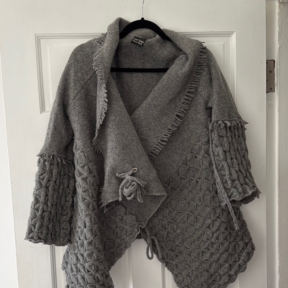 Handmade Irish Sweater cozy artsy vibe